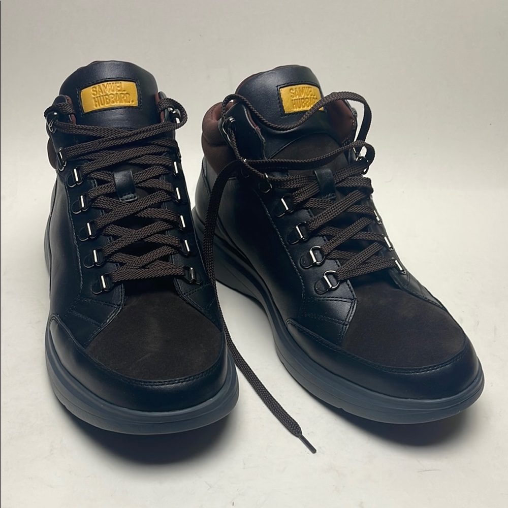 Samuel Hubbard Men’s Dark Brown Suede ‘Performance Walker’ Hi-Top Shoes